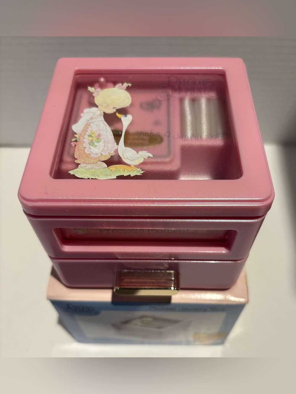 Vintage 2003 Precious Moments Musical Jewelry Box - New - Plays Over The Rainbow